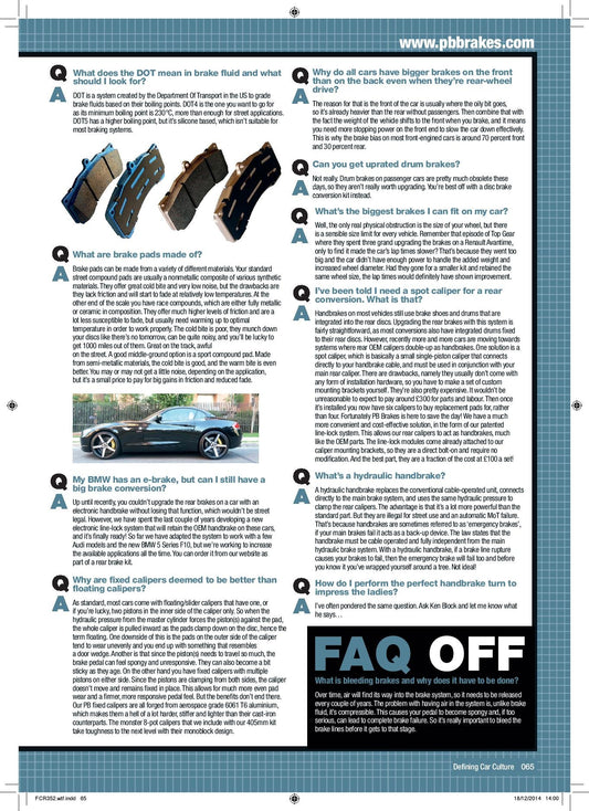 WTFAQ Article by PB Brakes