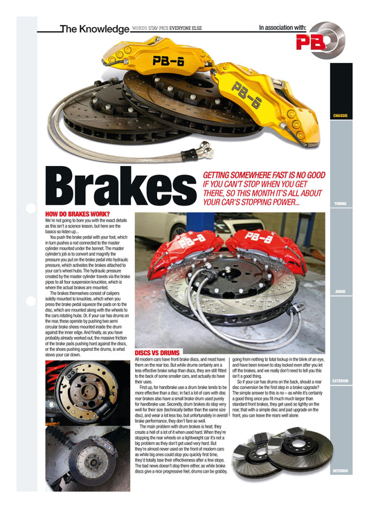 Fast Car Magazine brake feature sponsored by PB